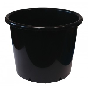 Round Black 10L Pot - Great for pot culture and drip systems!