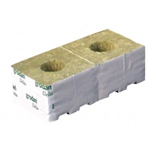 Grodan 4" Rockwool Cubes - Small Hole (priced per cube) Home Hydro