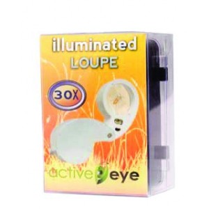 Active Eye Illuminated Magnifier Loupe (30x) (Home Hydro)