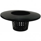 Round Mesh Bucket Lid Pot 152mm