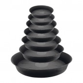 Round Saucer 20cm - Black