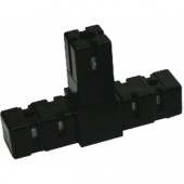 BUILDIT Black 3 Way Tee Connector - Pack of Two (Home Hydro)