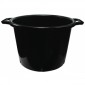 Round Black 30L Pot (With Handles)
