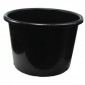 Round Black 25L Pot