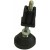 BUILDIT Black Adjustable Foot including End Cap - Pack of Two